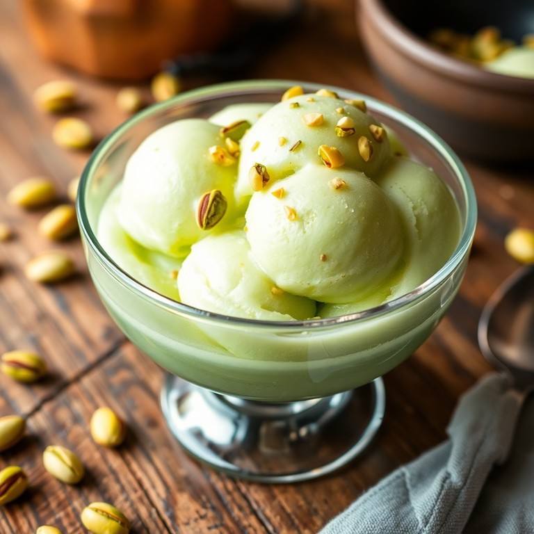 Sorbet à la pistache maison