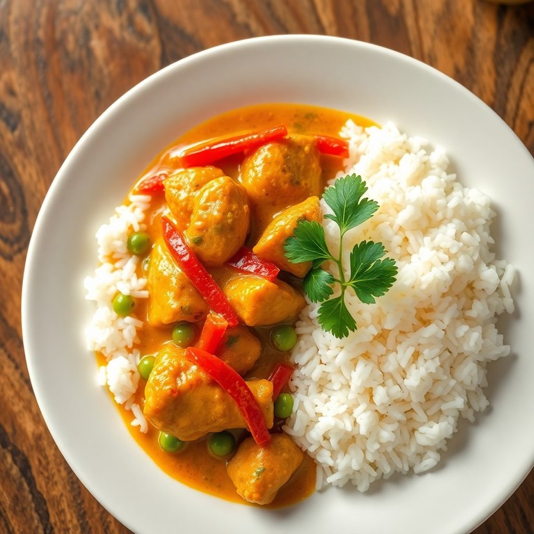 Kip Kerrie met Kokosrijst