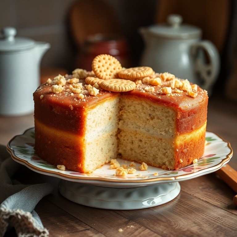 Gâteau moelleux à la vanille et sucre brun