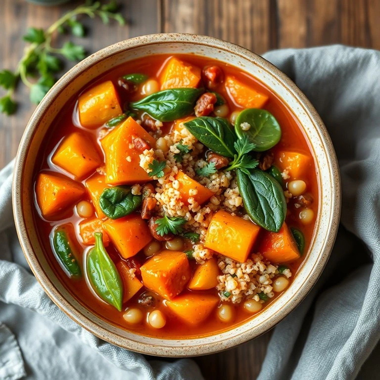 Herzhafter Quinoa-Gemüse-Eintopf