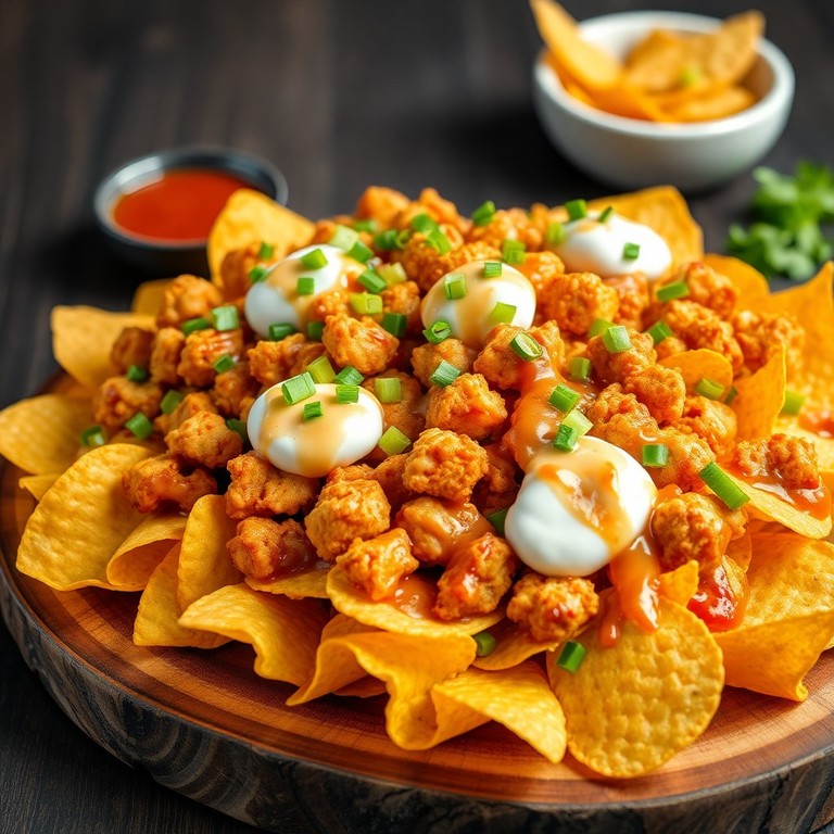 Creamy BBQ Chicken Nachos