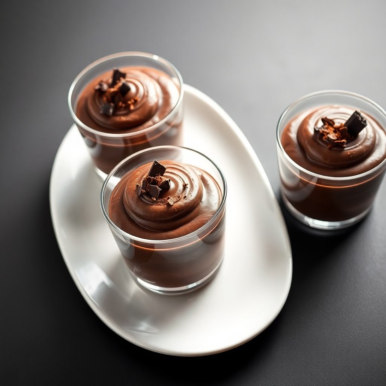 Mousse de Chocolate Meio Amargo e Creme
