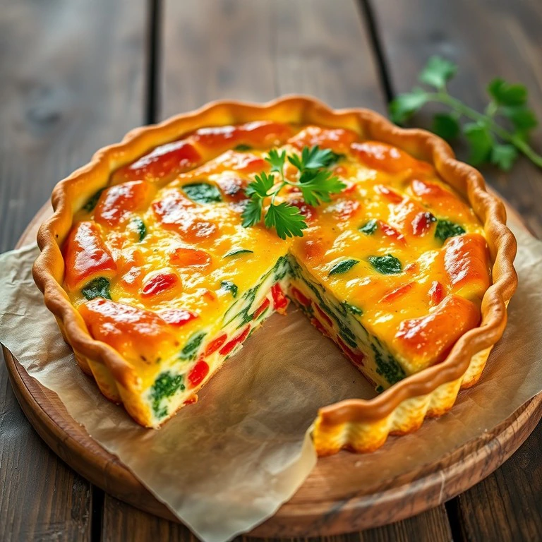 Edam Cheese and Vegetable Quiche - Mr. Cook