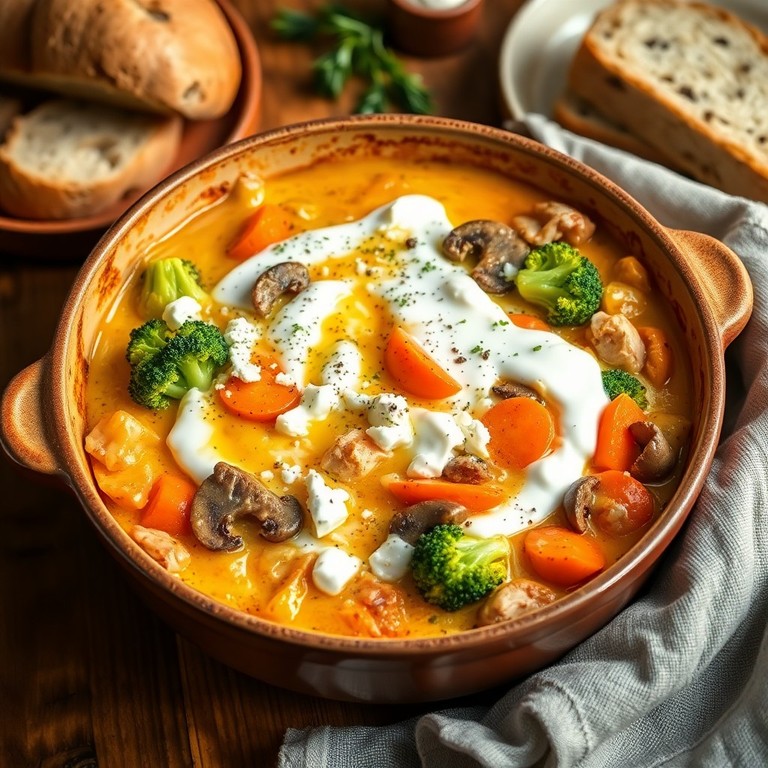 Kalkoen en champignon ovenschotel met feta en Griekse yoghurt (2)