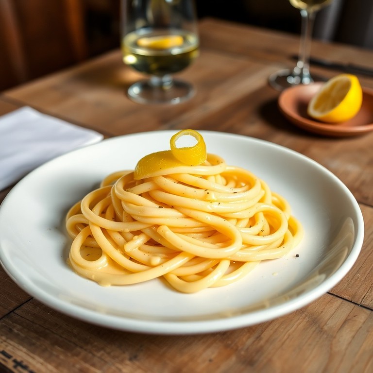 Pâtes crémeuses au comté et citron