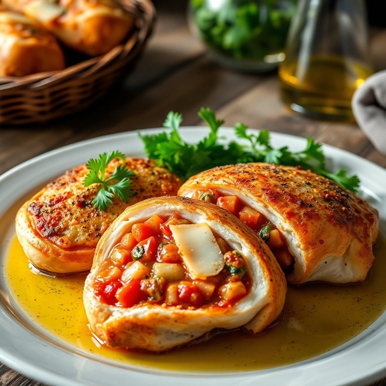 Tomato-Stuffed Chicken Breasts