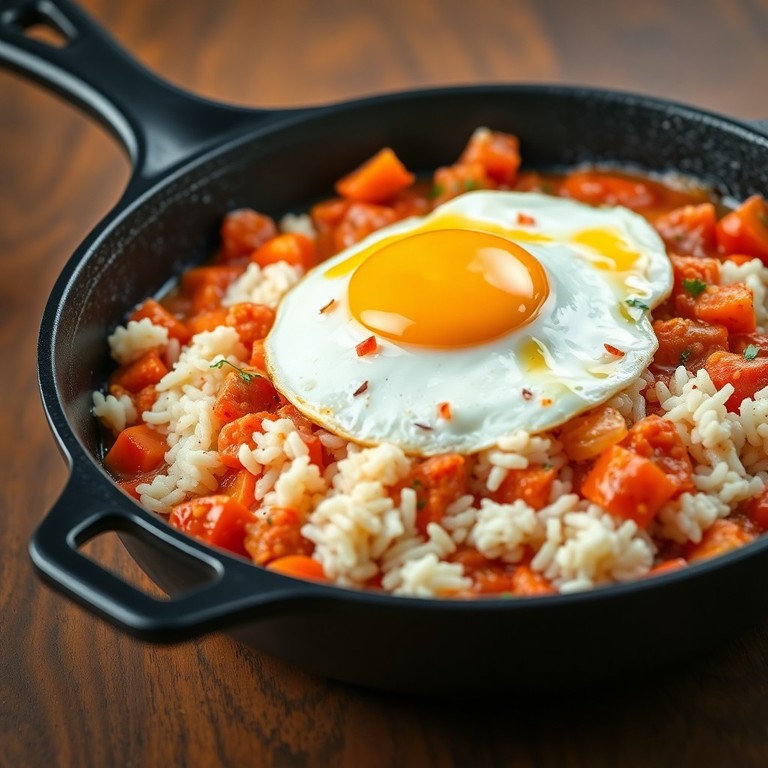 Spicy Tomato and Rice Skillet