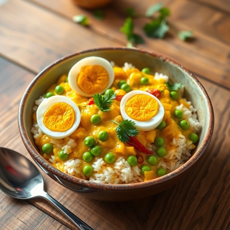 Curry végétarien de riz au lait de coco et petits pois - Mr. Cook