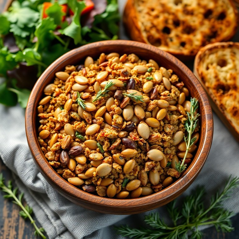 Granola Salada con Hierbas y Semillas para Tostadas y Ensaladas