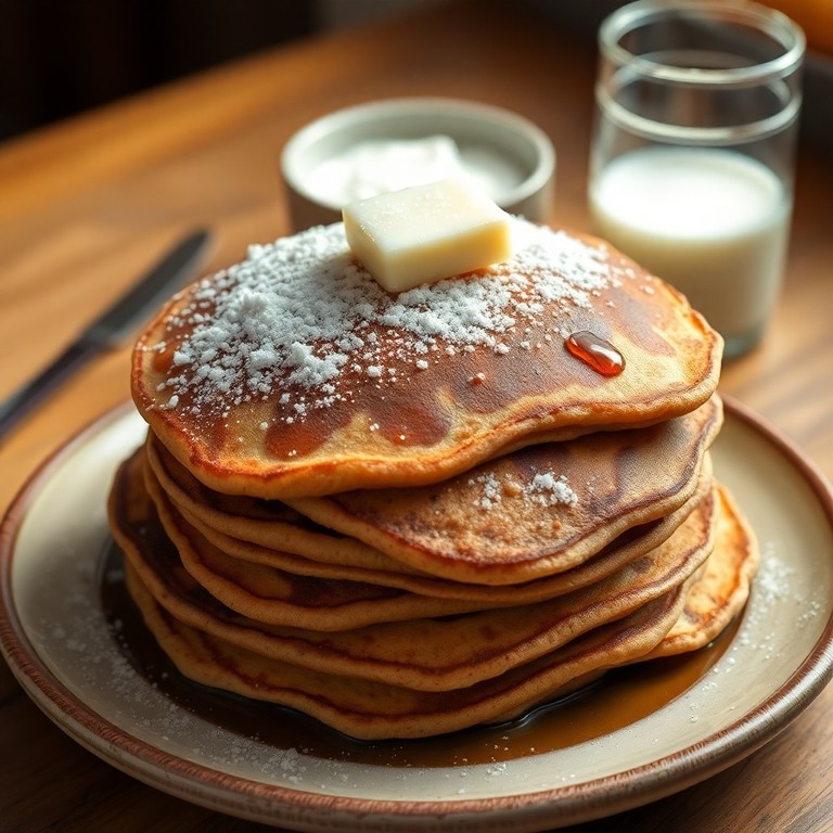 Panquecas de Nescau com Açúcar