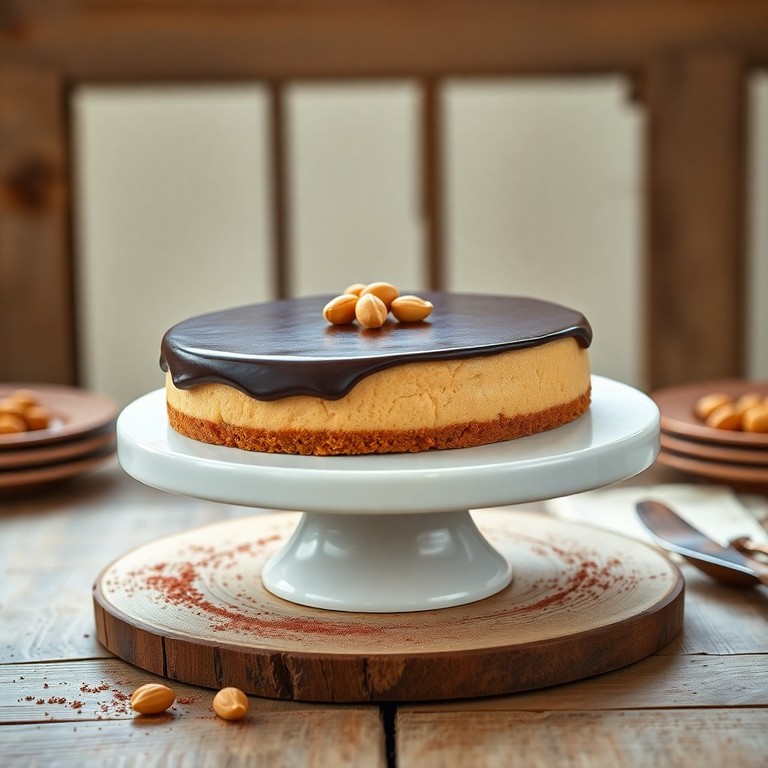 Cheesecake al burro di arachidi e ceci