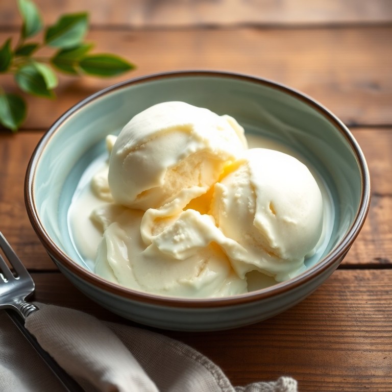 Klassisches Vanille-Eis Royale