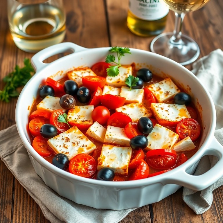 Griechischer Feta-Auflauf mit Oliven