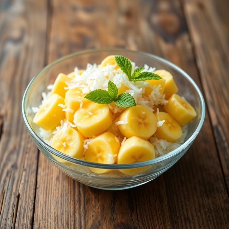 Tropical Banana and Coconut Salad