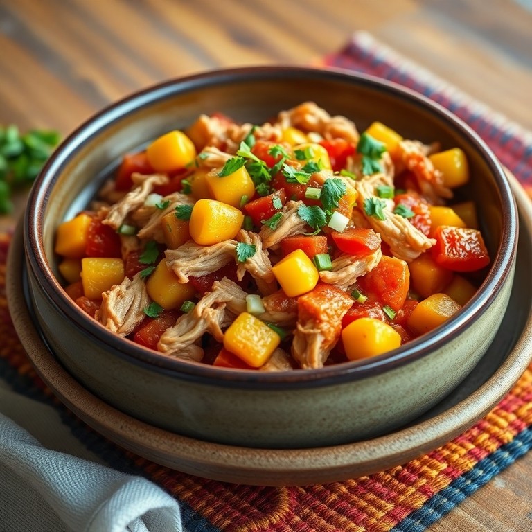 Refogado de Frango com Batata e Milho ao Estilo Mexicano
