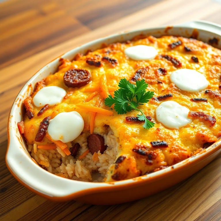 Arroz de Forno com Linguiça e Cenoura