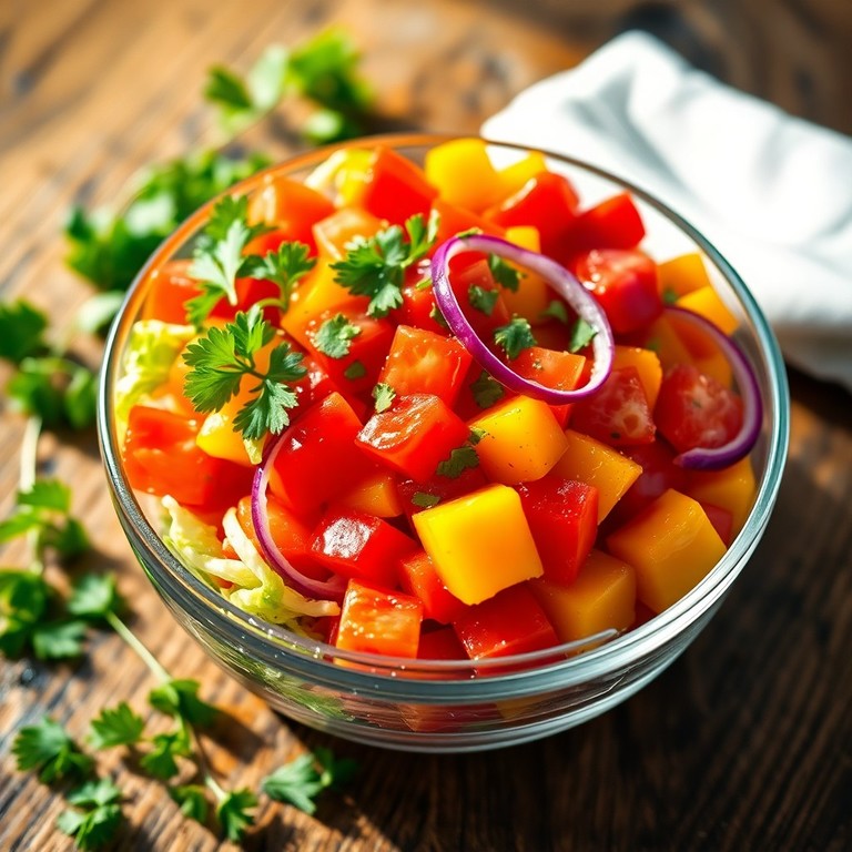 Fresh Tomato and Pepper Salad
