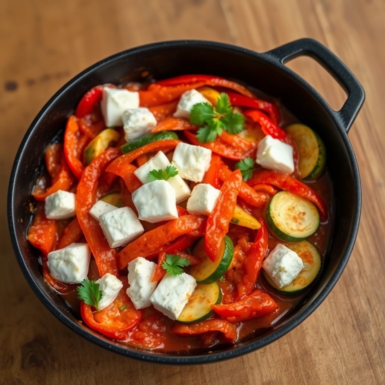 Tomaten-Feta-Gemüsepfanne