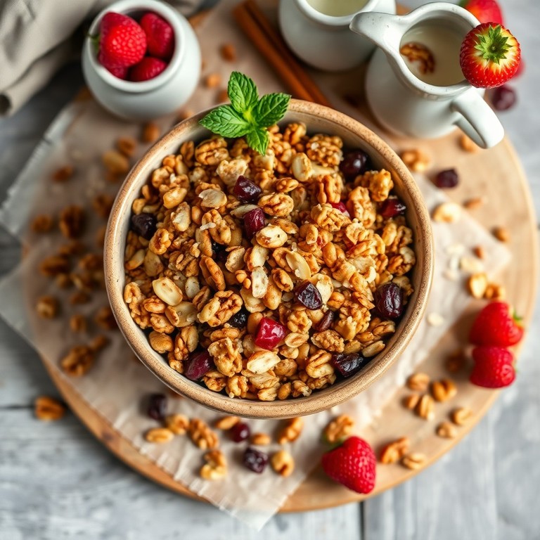 Knuspriges Nuss-Granola-Müsli