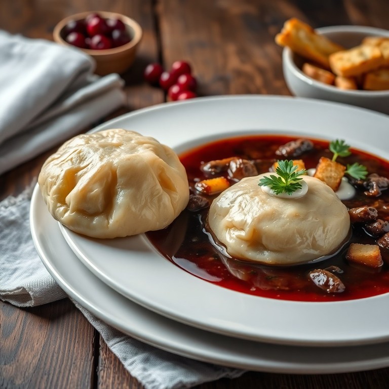 Thüringer Klöße mit Wildsoße