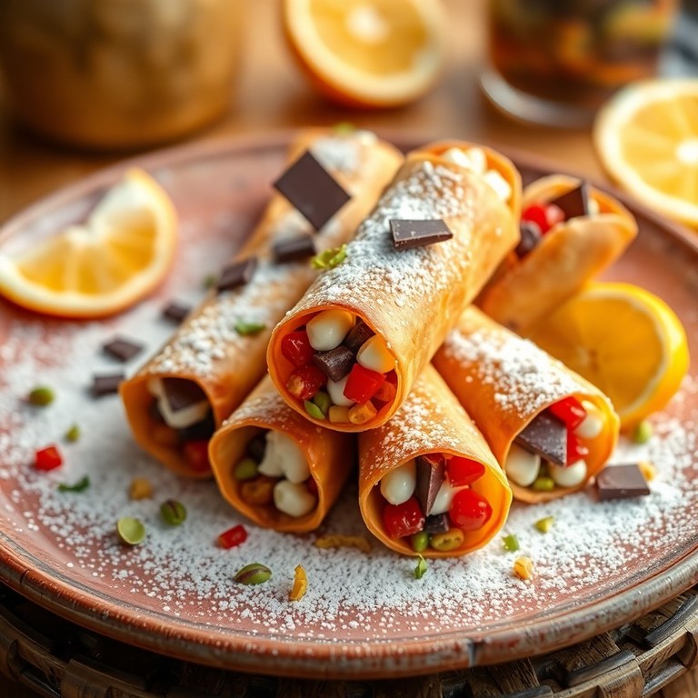 Sizilianische Cannoli zum Dessert