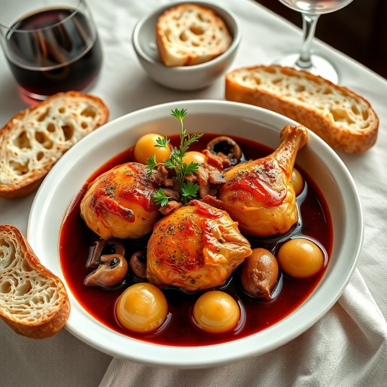 Coq au Vin à la Parisienne