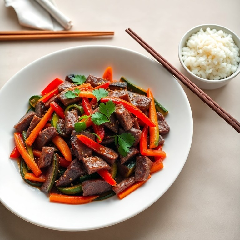 Asiatischer Rindfleisch-Pfannenrührer