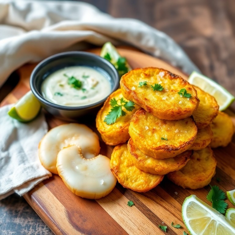 Kubanische Tostones: Knusprige Kochbananenkroketten