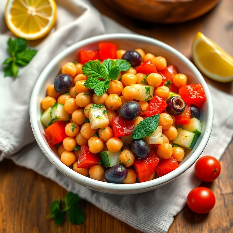 Ensalada mediterránea de garbanzos