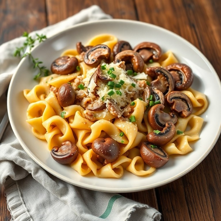 Spätzle mit Waldpilz-Sauce
