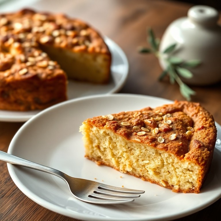 Gâteau d'Œufs aux Flocons d'Avoine et Sucre avec Huile d'Olive
