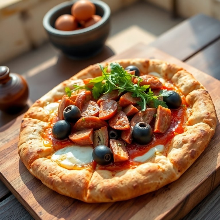 Maltesische Bouzouki-Pizza