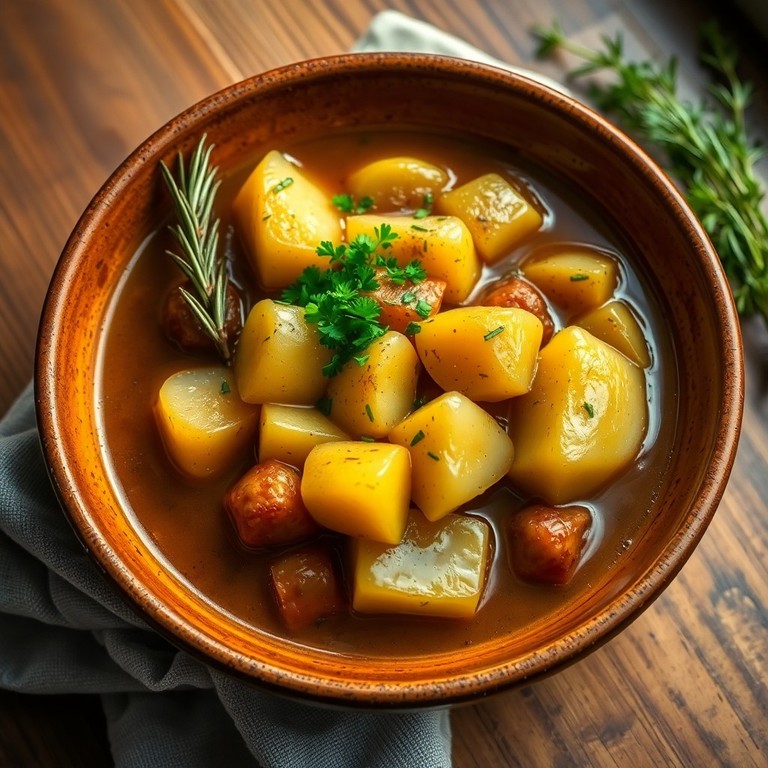 Guiso de Papas y Cebolla al Estilo Mediterráneo