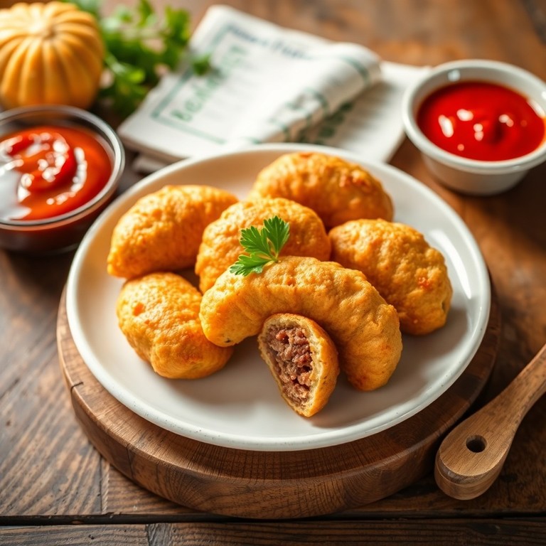 Bolinho de Carne Estilo Conxinha com Massa Rápida