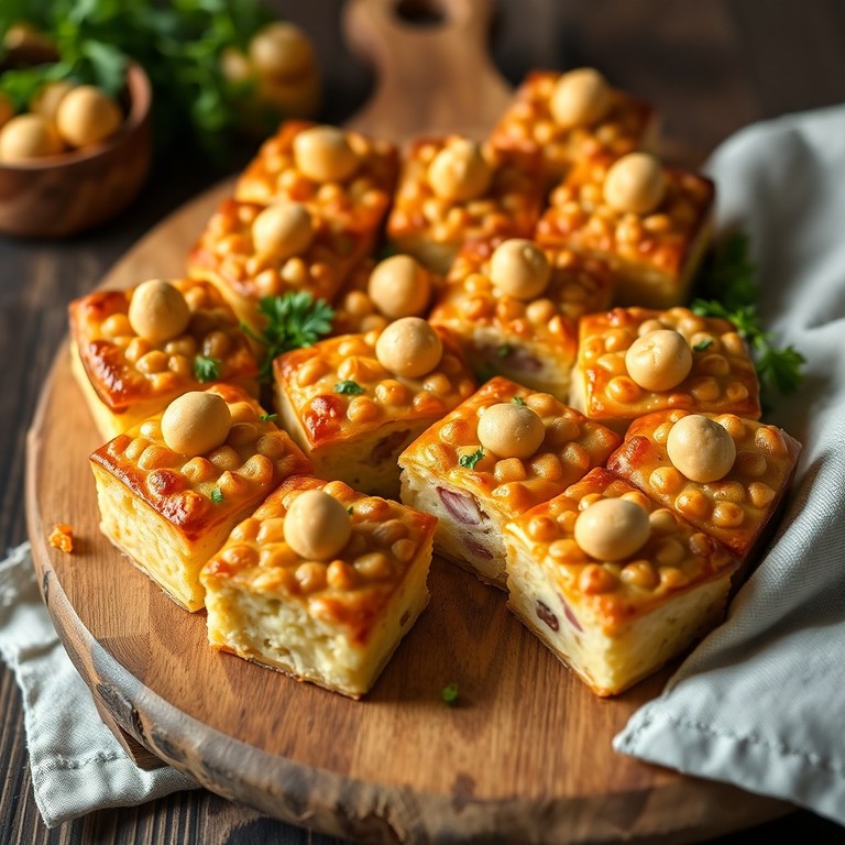 Mini Bolo Salgado com Bolinhas Crocantes