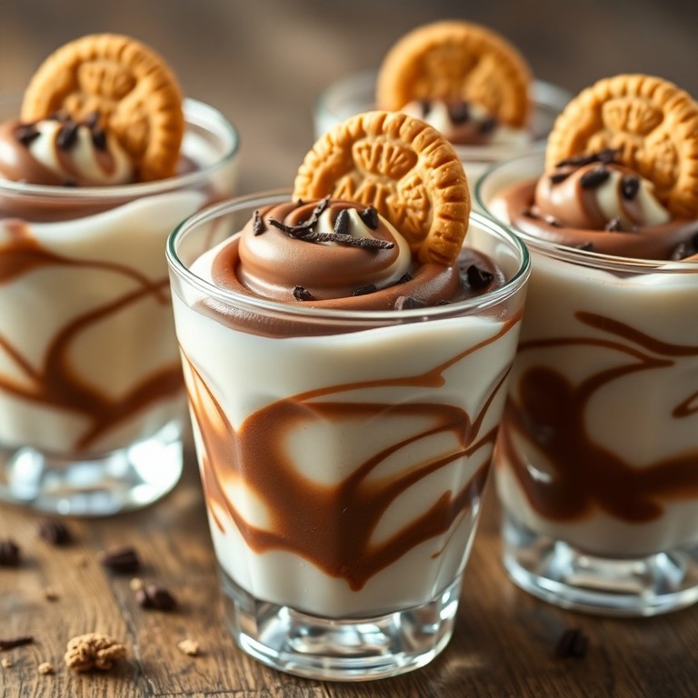 Helado de Galletas María y Chocolate en Vaso