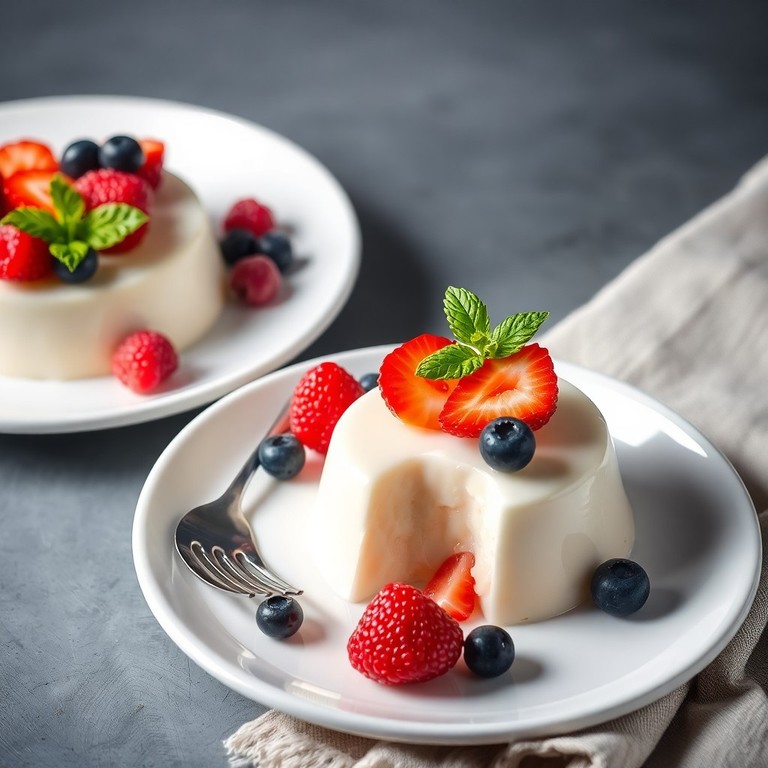 Zuckerfreie Joghurt-Agartörtchen mit Beeren (ohne Süßstoffe)