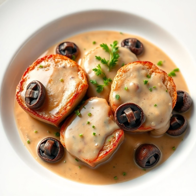 Elegantes Kalbsfilet mit Morchelrahmsauce
