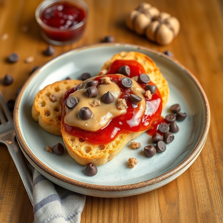 Toasted Biscotti con Gocce di Cioccolato e Marmellata