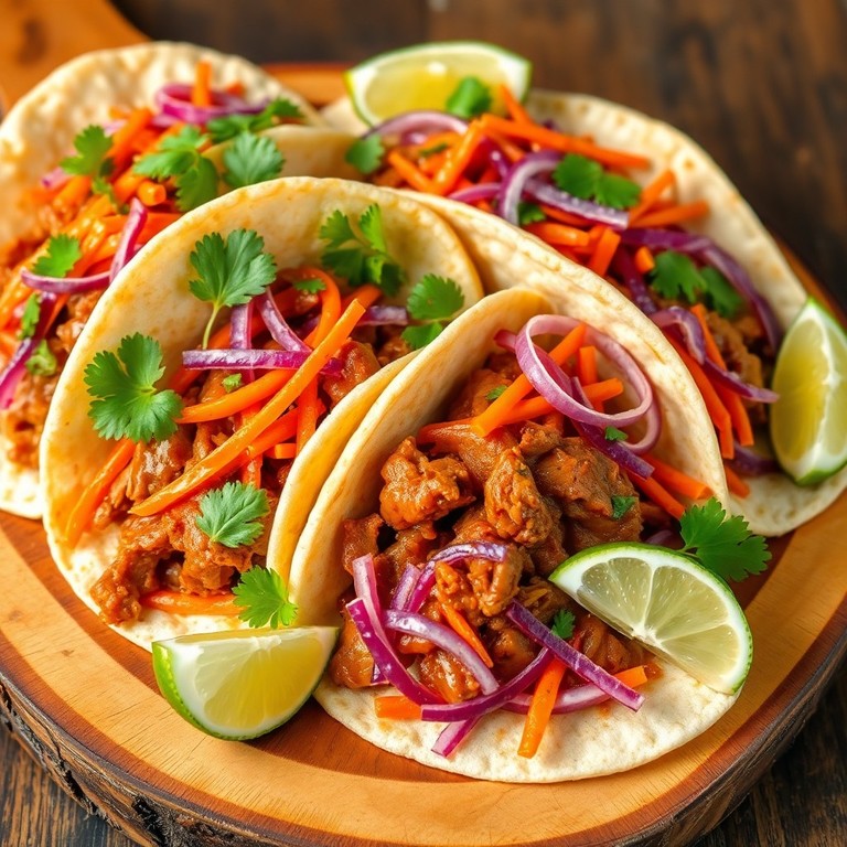Pulled Pork and Carrot Tacos