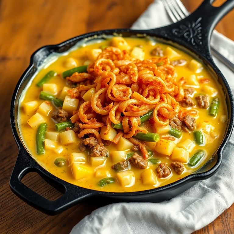 Creamy Ground Beef & Potato Skillet