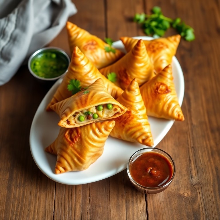 Klassische indische Samosa