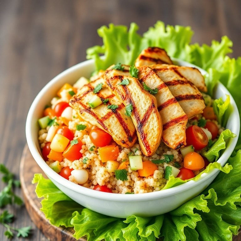 Salada de Frango com Quinoa