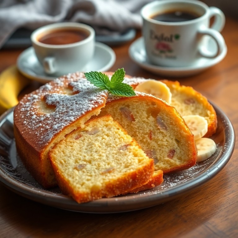 Bolo de Banana Simples e Macio