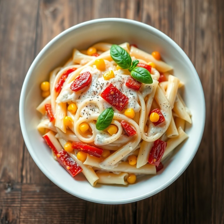 Pâtes crémeuses aux tomates séchées et crème fraîche