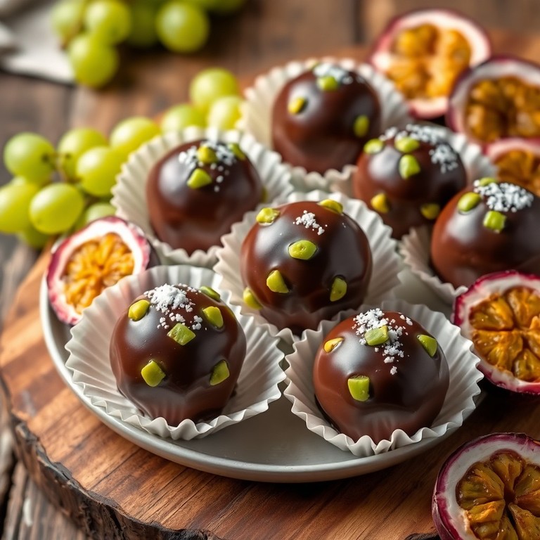 Brigadeiro de Uva Verde e Maracujá com Nescau