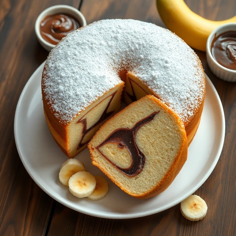 Gâteau nuage à la banane et Nutella