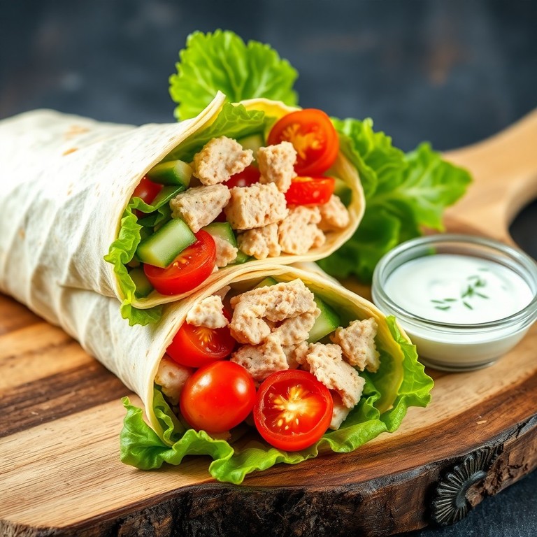 Wrap de Thon à la Méditerranéenne