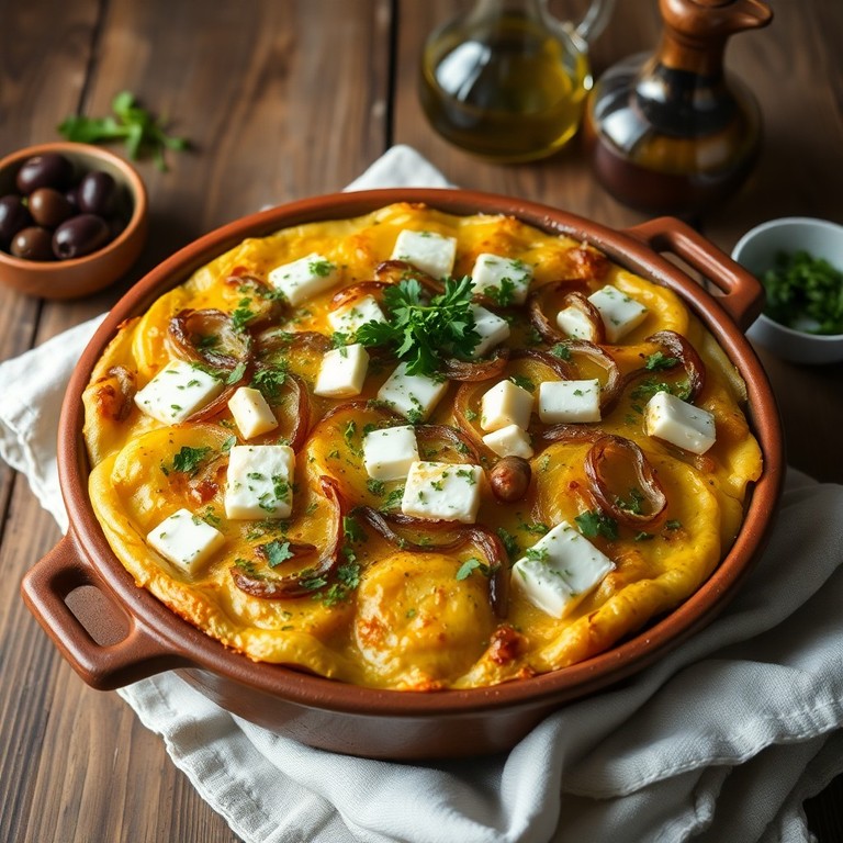 Mediterraner Kartoffel-Feta-Auflauf aus dem Römertopf
