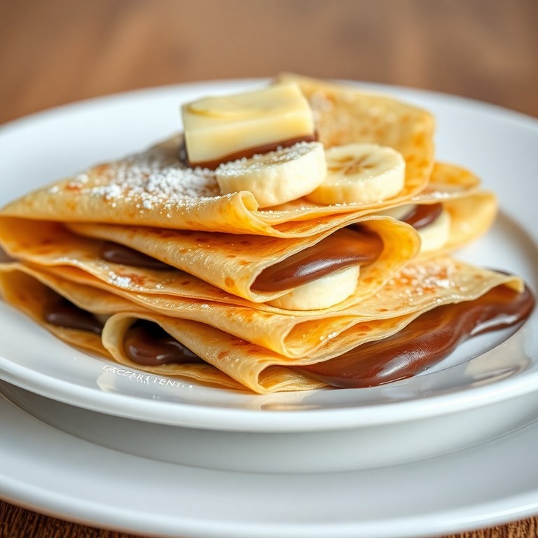 Crepe de Banana e Achocolatado